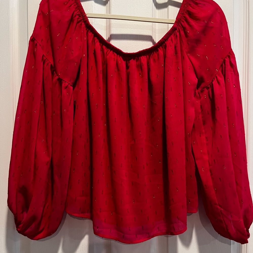 Fuchsia Off-Shoulder Women's Top